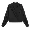 black-wrap-front-collared-long-sleeve-blouse.webp Black wrap - front collared long - sleeve blouse, featuring a minimalist and sleek design, suitable for daily or workplace wear.