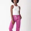 100% cotton corduroy classic casual pants in pink