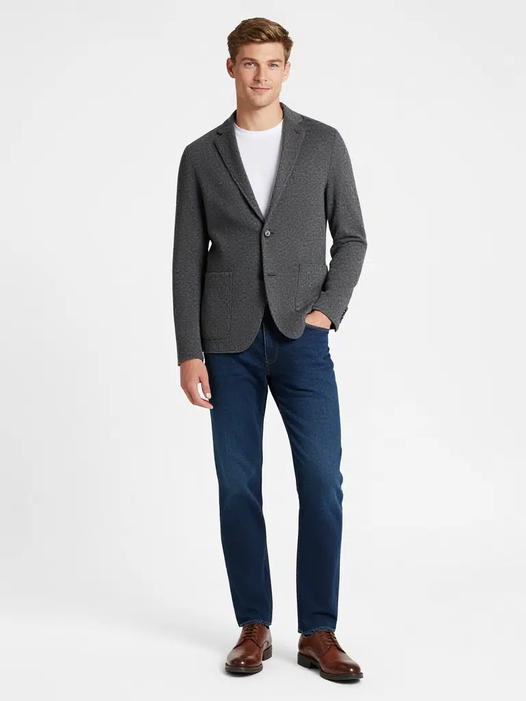 3Nice Clothing custom blazer jacket on model - professional smart casual style