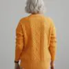 yellow-cable-knit-sweater-back-view-display.jpg Yellow cable - knit sweater (back view) display