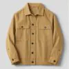 camel-utility-button-up-jacket-front-display.jpg Front display of camel utility button-up jacket