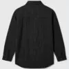 black-textured-button-front-shirt-back-display.jpg Back display of black textured button - front shirt