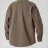 Back display of khaki button - front shirt